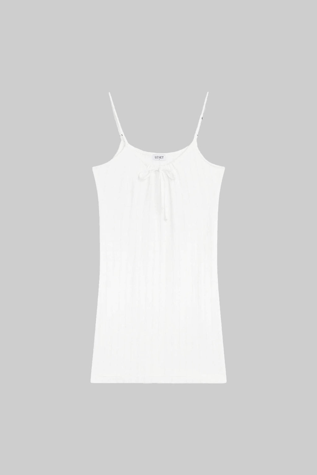 Pointelle Tie Front Dress