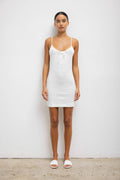 Pointelle Tie Front Dress