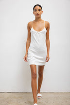 Pointelle Tie Front Dress