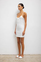 Pointelle Tie Front Dress