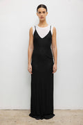 Rozzi V Neck Muscle Maxi Dress