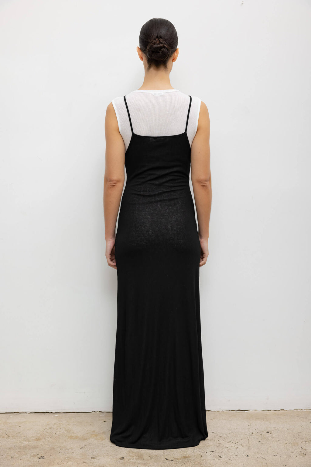 Rozzi V Neck Muscle Maxi Dress