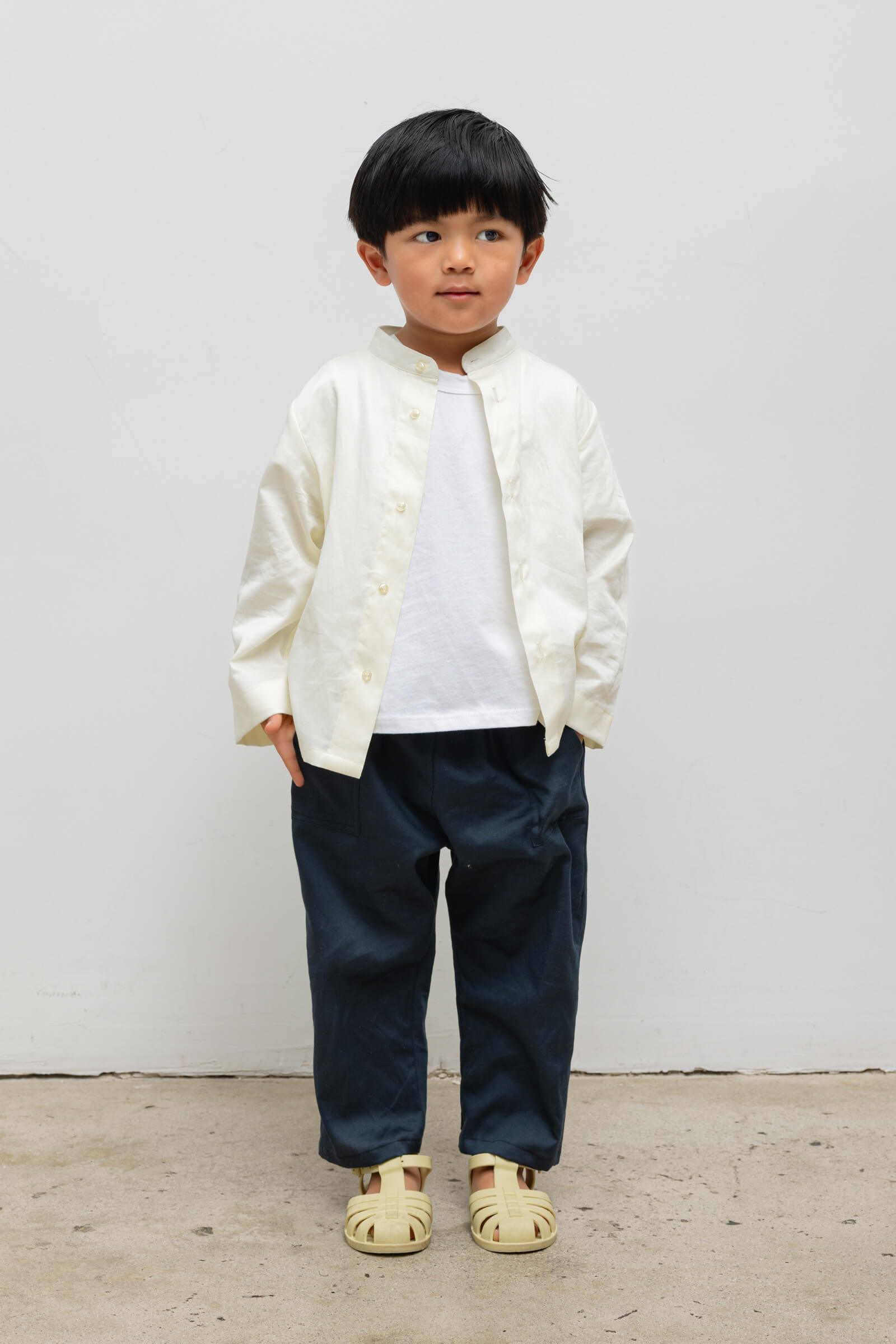 Yoko Bebe Collarless Shirt