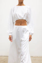 Yoko Long Sleeve Blouson Top