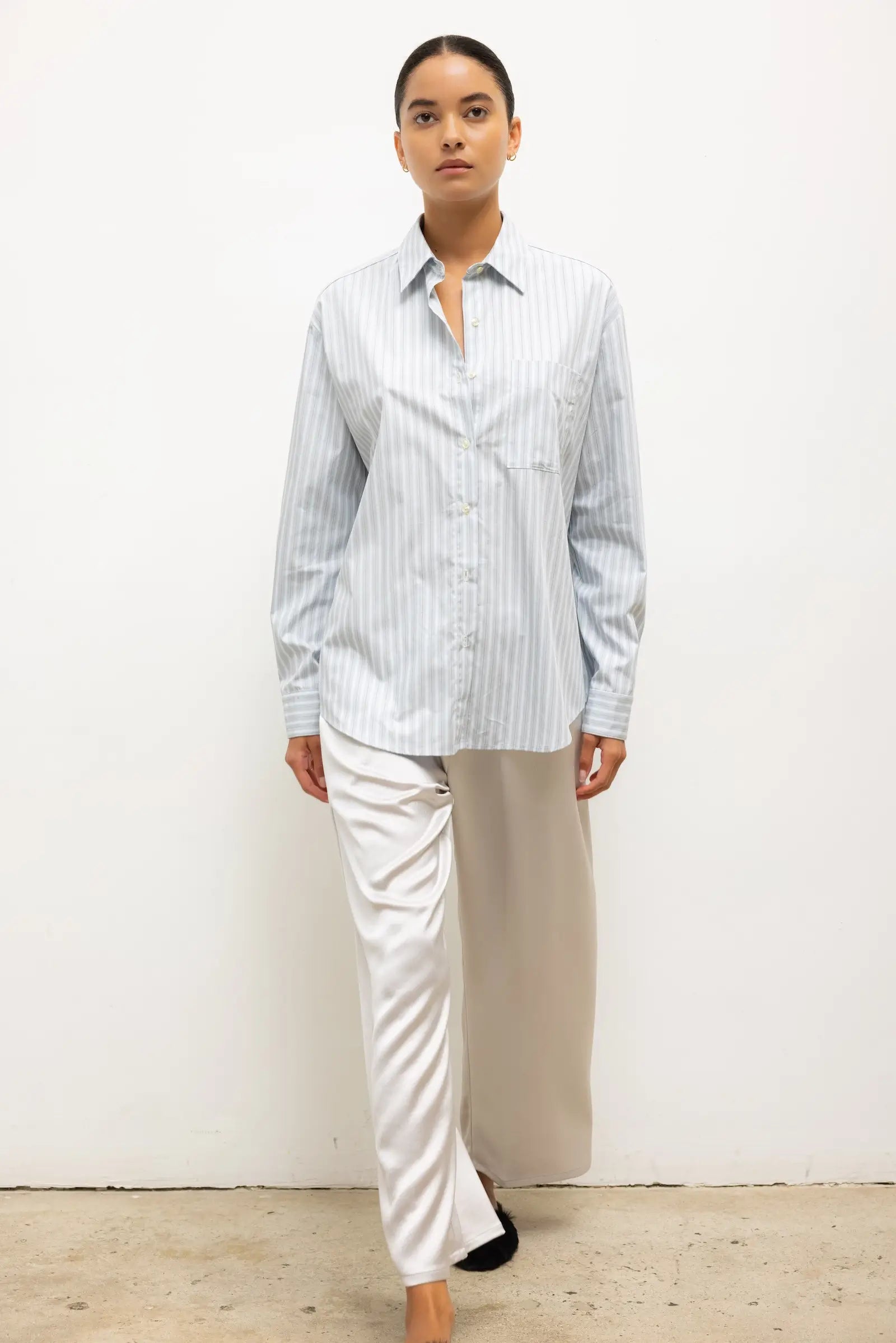 Yoshi Stripe Classic Oversized Button Down
