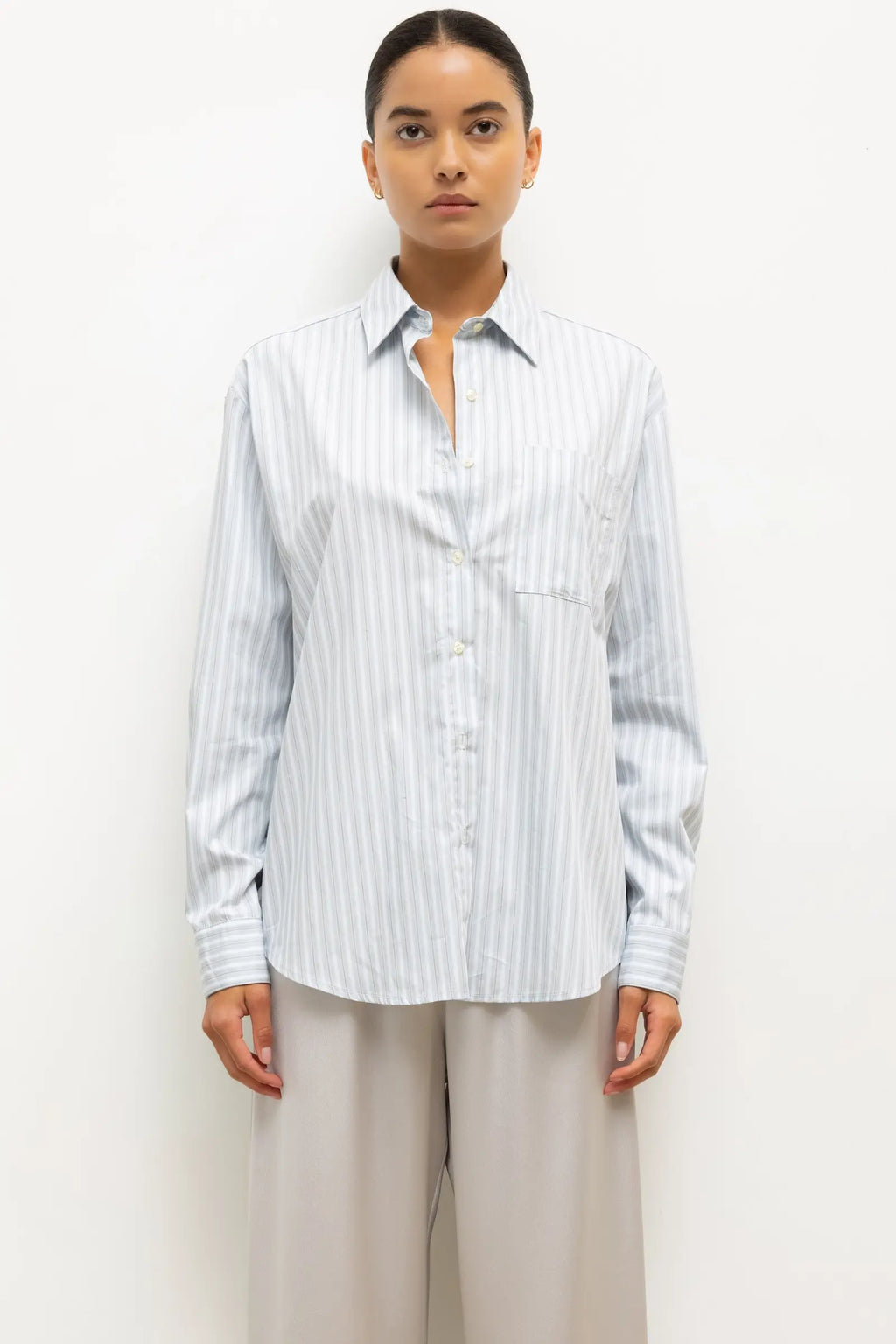 Yoshi Stripe Classic Oversized Button Down