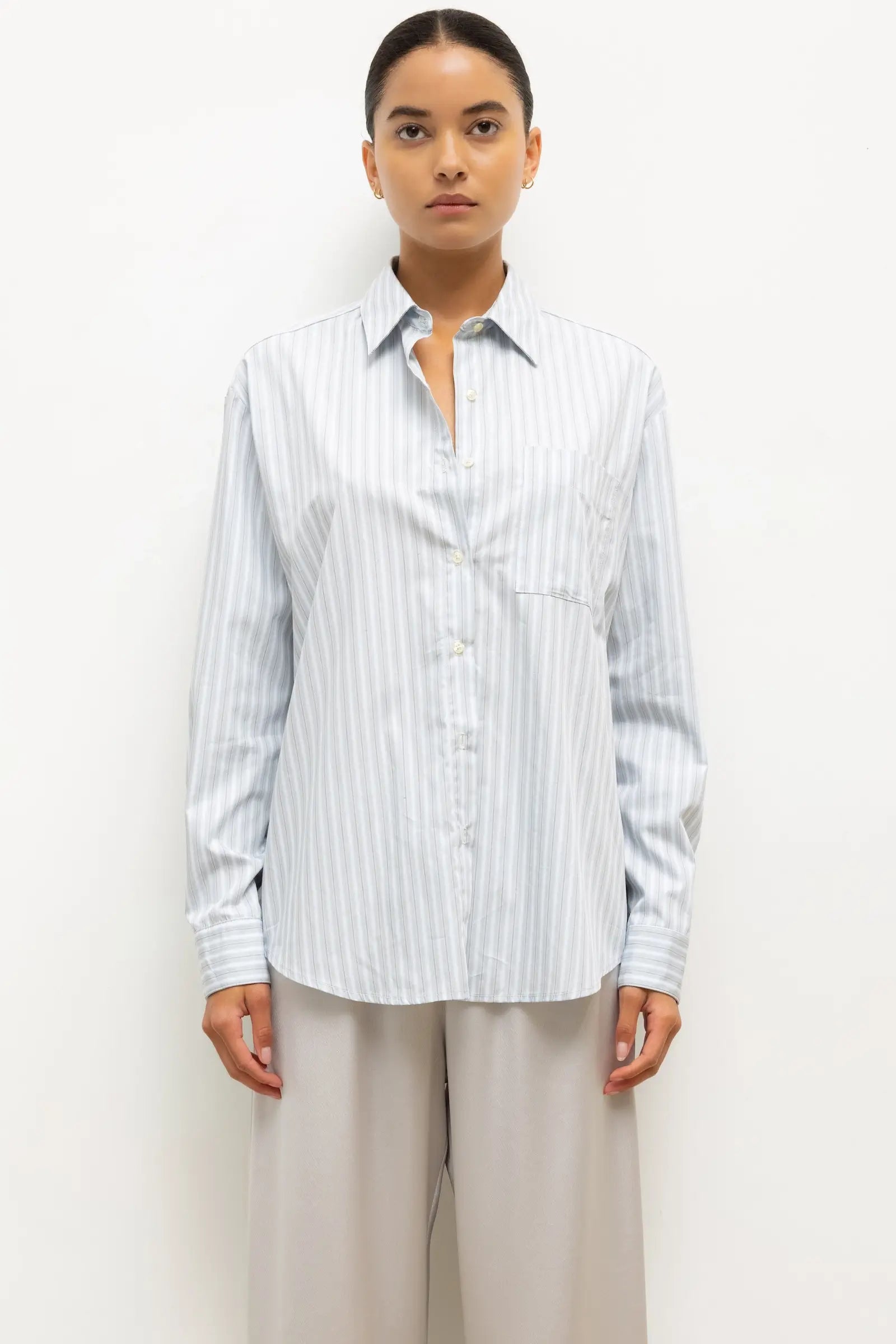 Yoshi Stripe Classic Oversized Button Down