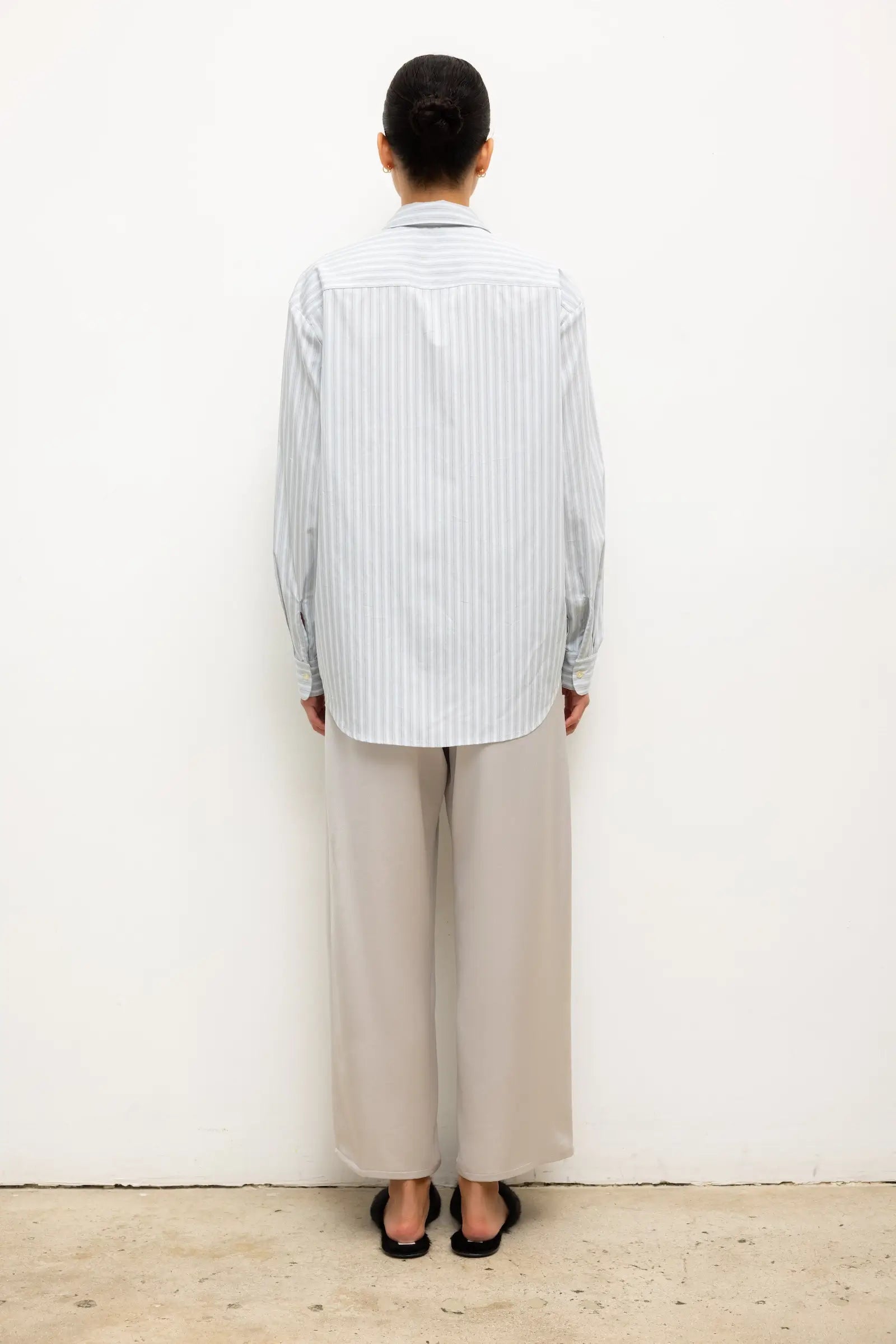 Yoshi Stripe Classic Oversized Button Down