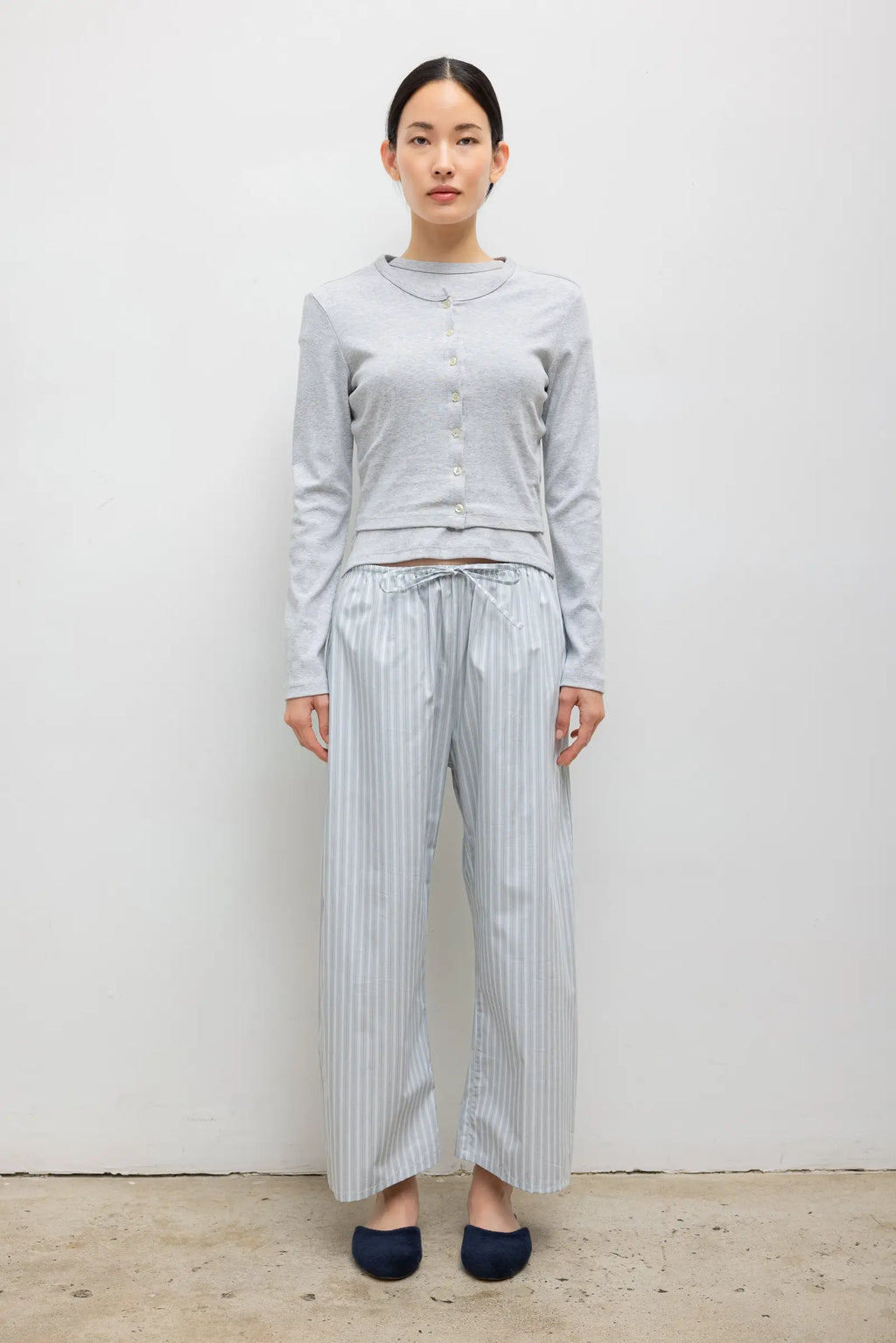 Yoshi Stripe Crop Drawstring Pant