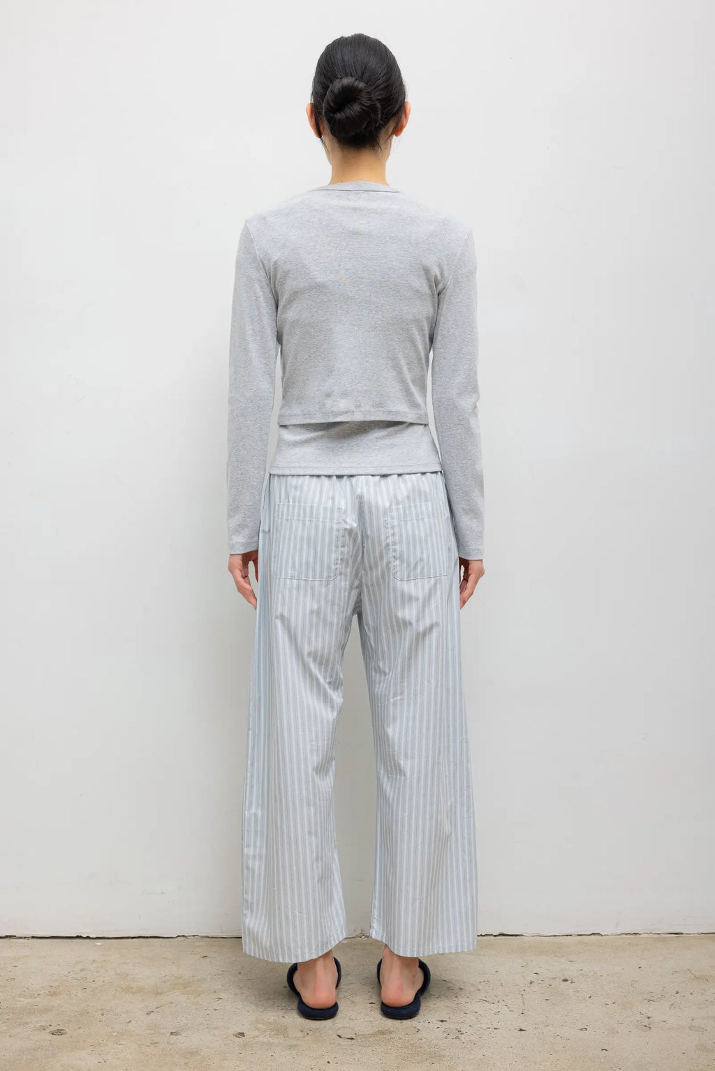 Yoshi Stripe Crop Drawstring Pant