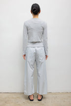 Yoshi Stripe Crop Drawstring Pant