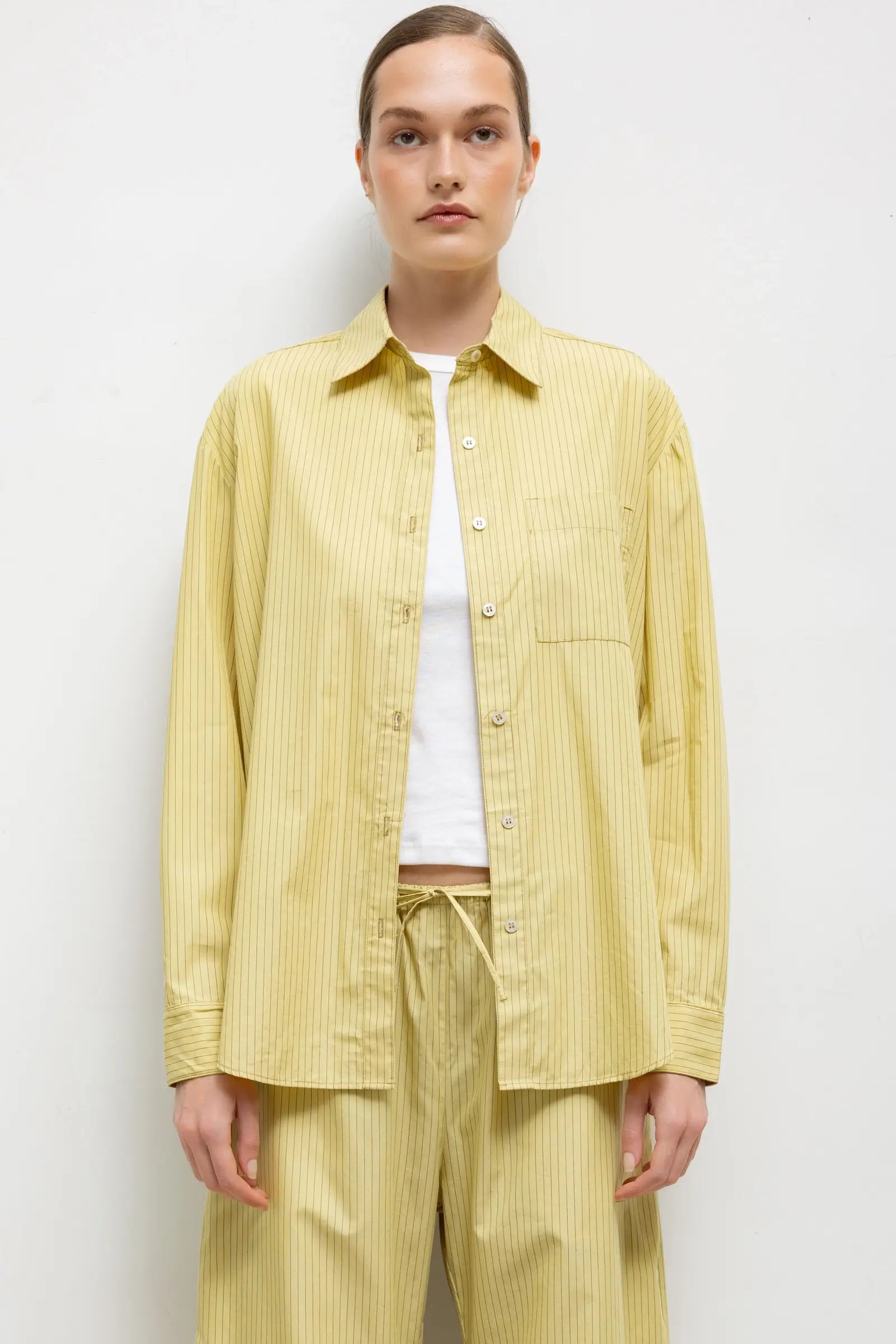 Yoshi Stripe Classic Oversized Button Down