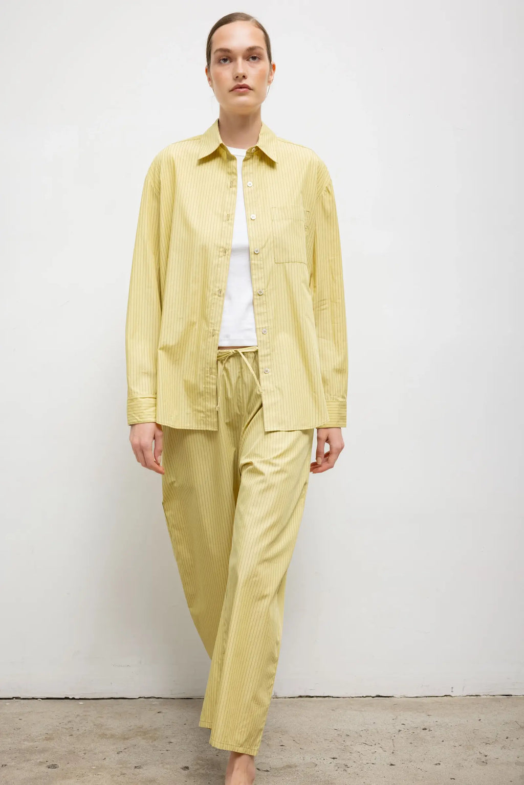 Yoshi Stripe Classic Oversized Button Down