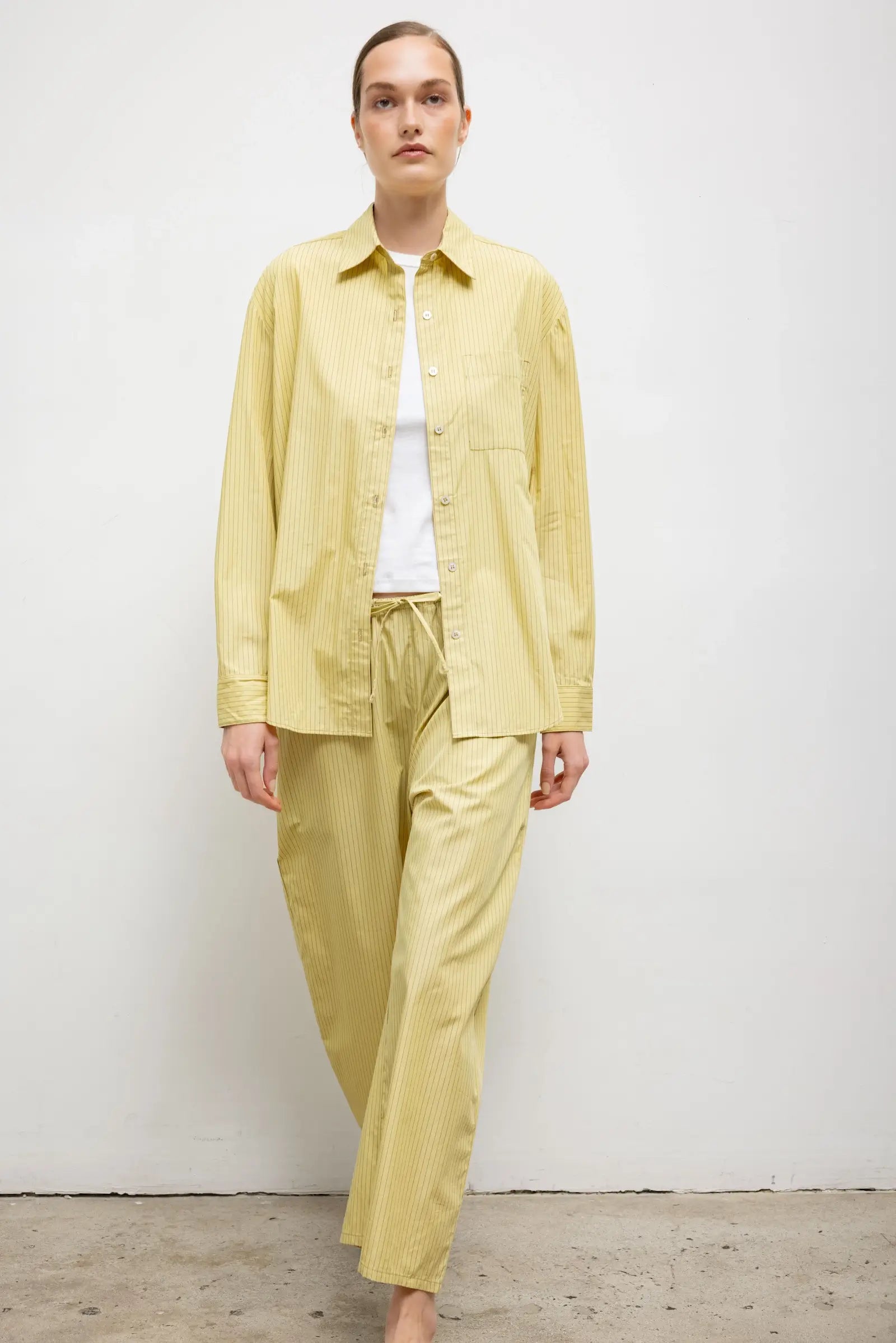 Yoshi Stripe Classic Oversized Button Down
