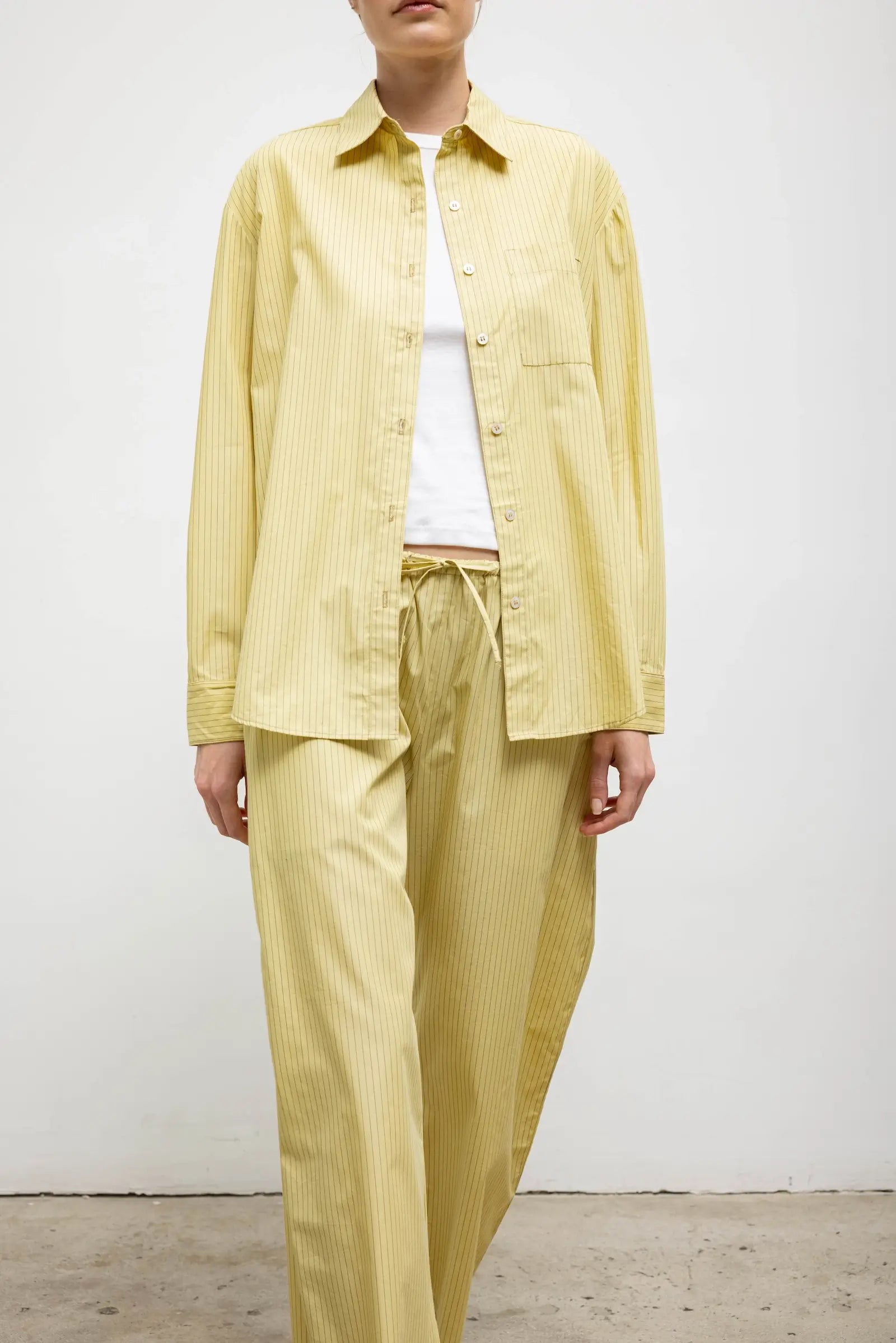 Yoshi Stripe Classic Oversized Button Down