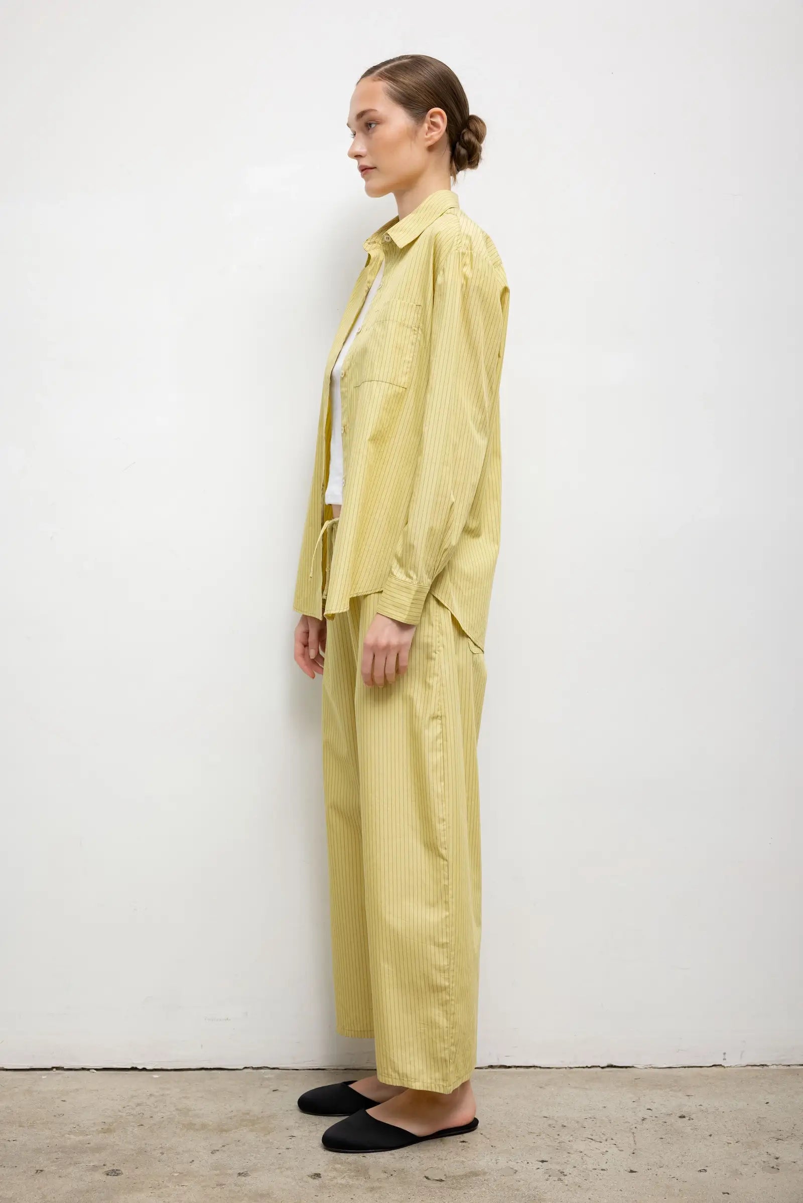 Yoshi Stripe Classic Oversized Button Down