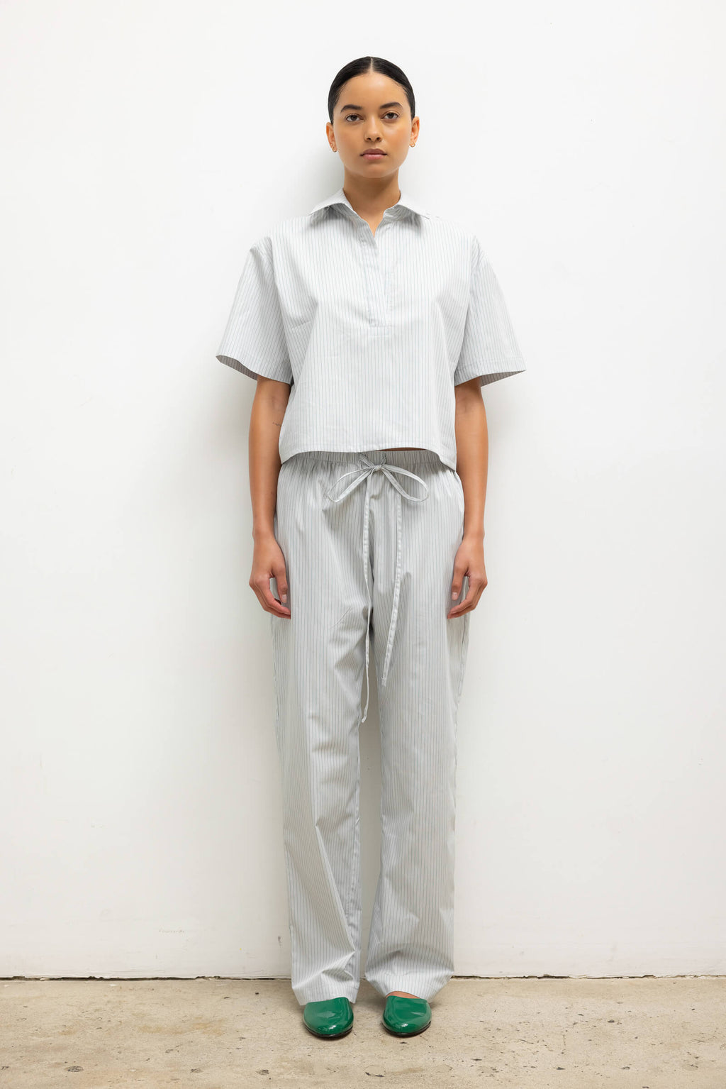 Yoshi Stripe Classic Tie Pant