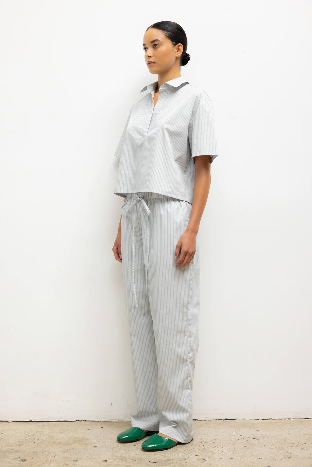 Yoshi Stripe Classic Tie Pant