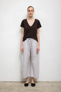 Yoshi Stripe Crop Drawstring Pant