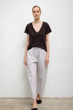 Yoshi Stripe Crop Drawstring Pant